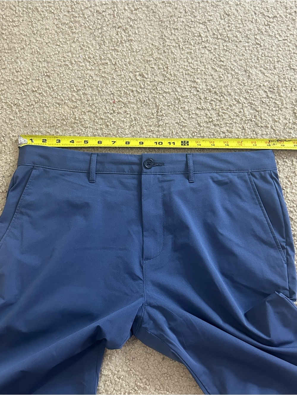J.Crew Flex Straight Fit Tech Pants Mens 34x32 Blue Stretch Chino EUC - Picture 8 of 8